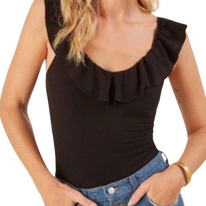 NWOT: Reformation Ruffle Tank Top